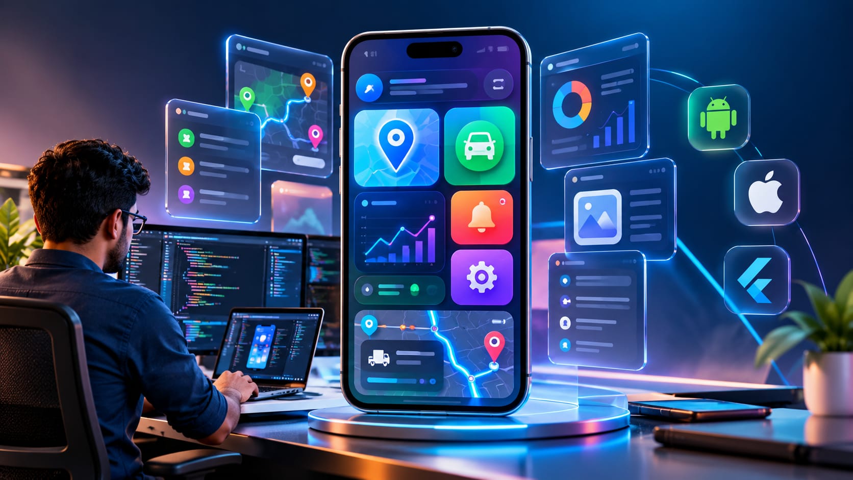 Mobile application development workspace